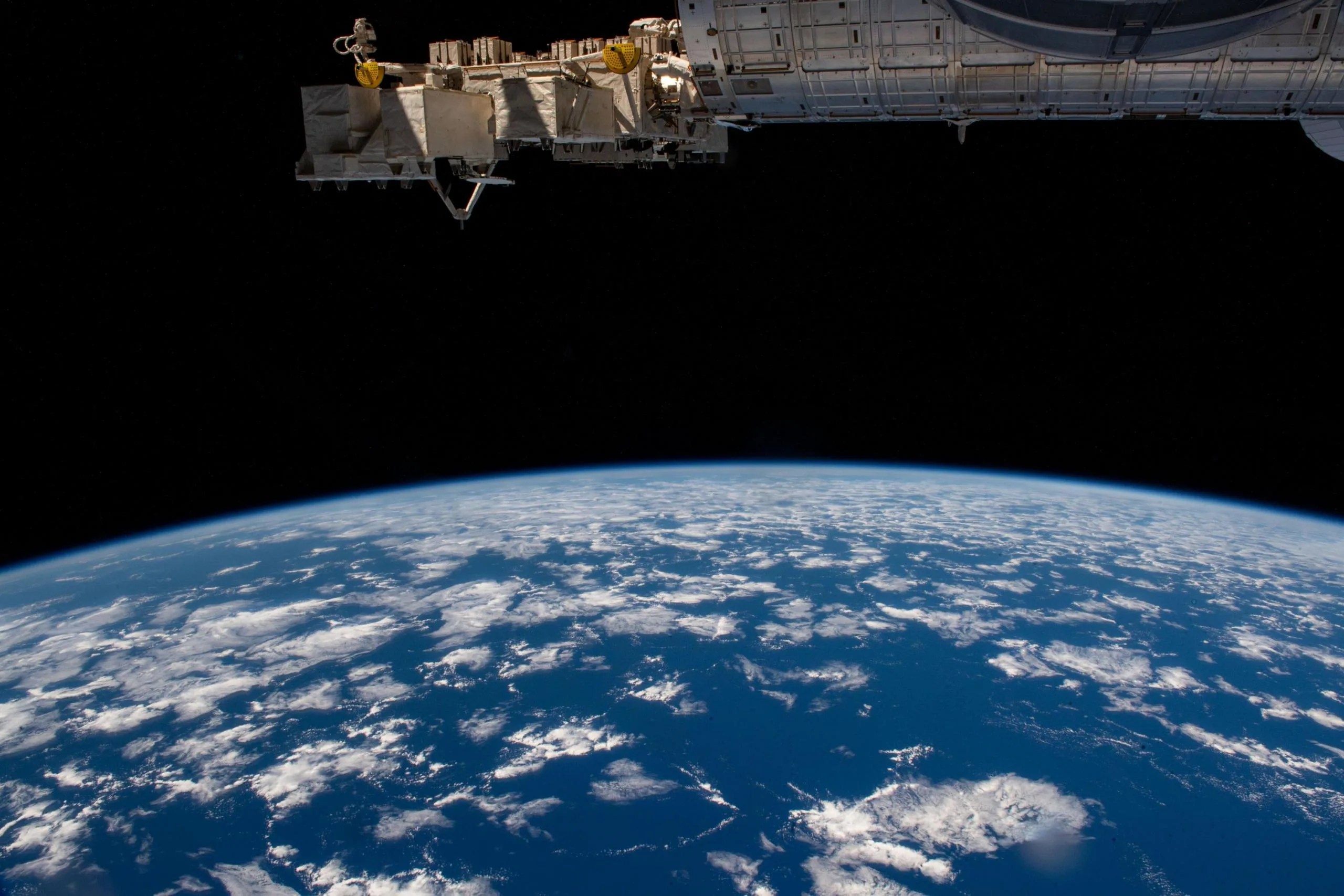 imagen de la Tierra tomada desde la estación espacial