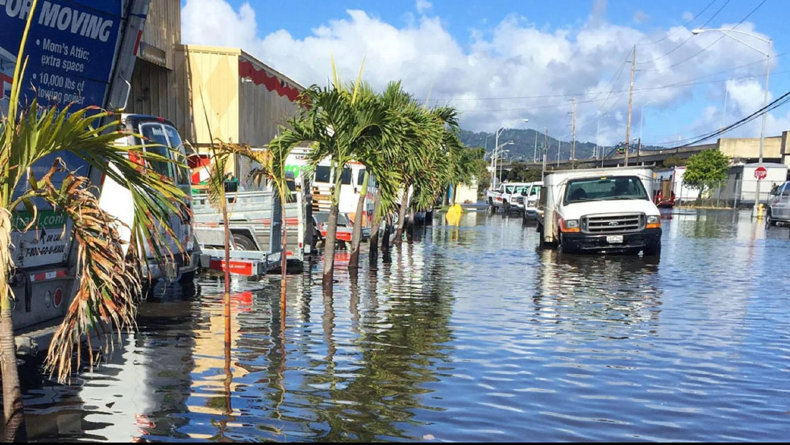 Inundaciones por marea alta en Honolulu, Hawái