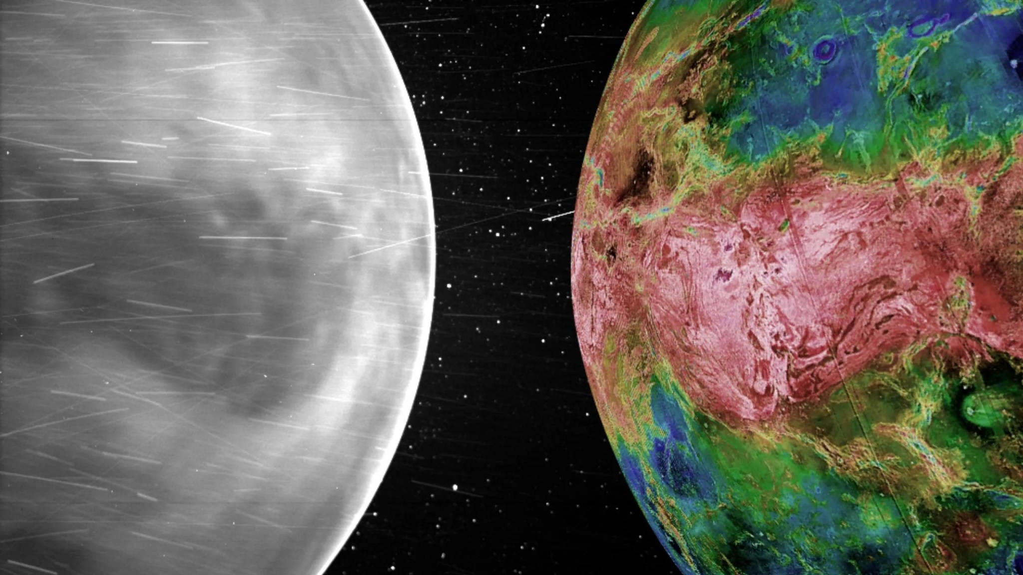 Venus en luz visible desde el espacio