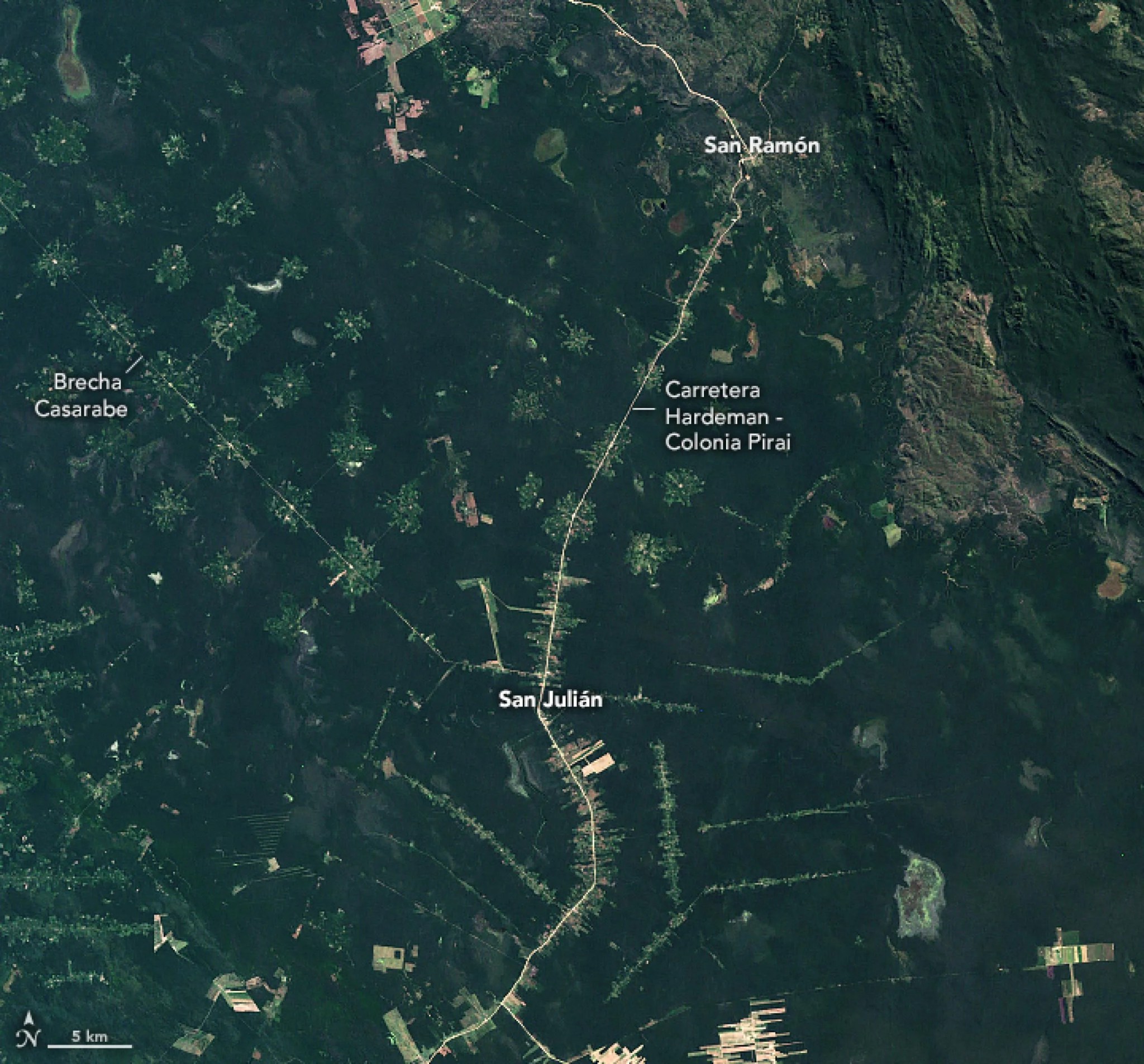 Patrones de cambio forestal en Bolivia