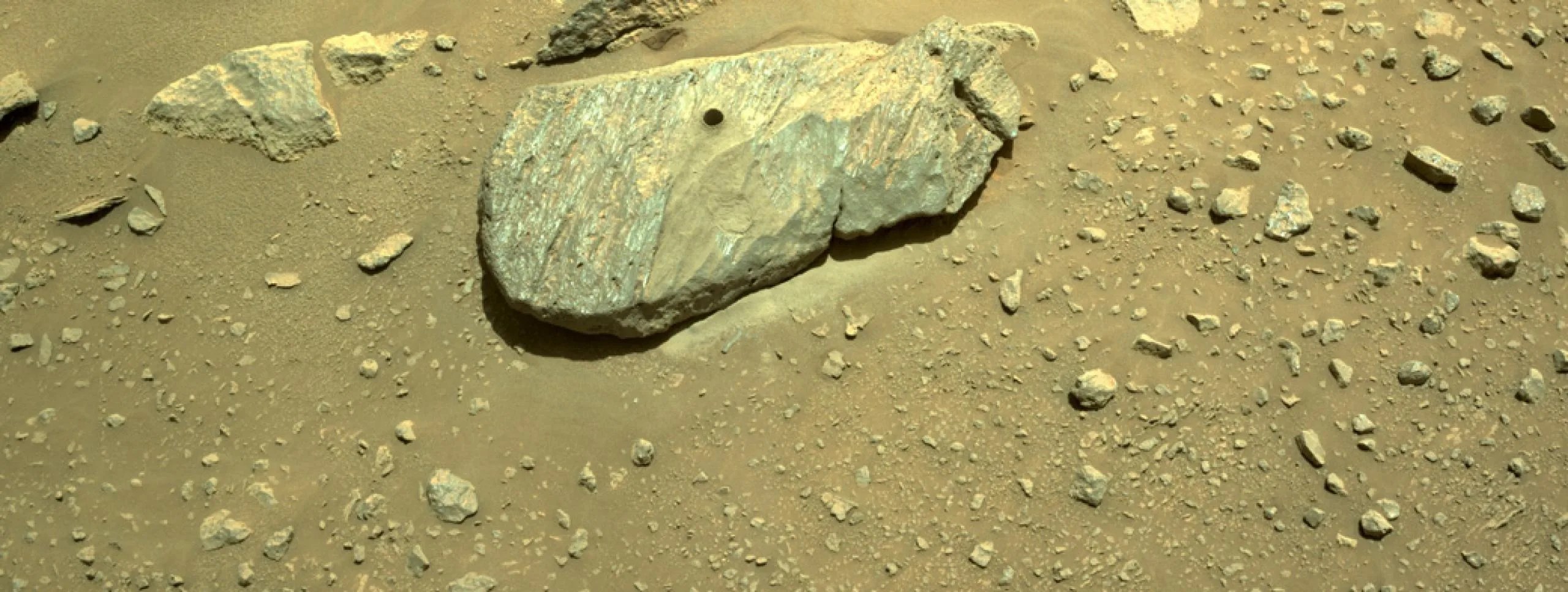 Recolección de primera muestra en Marte