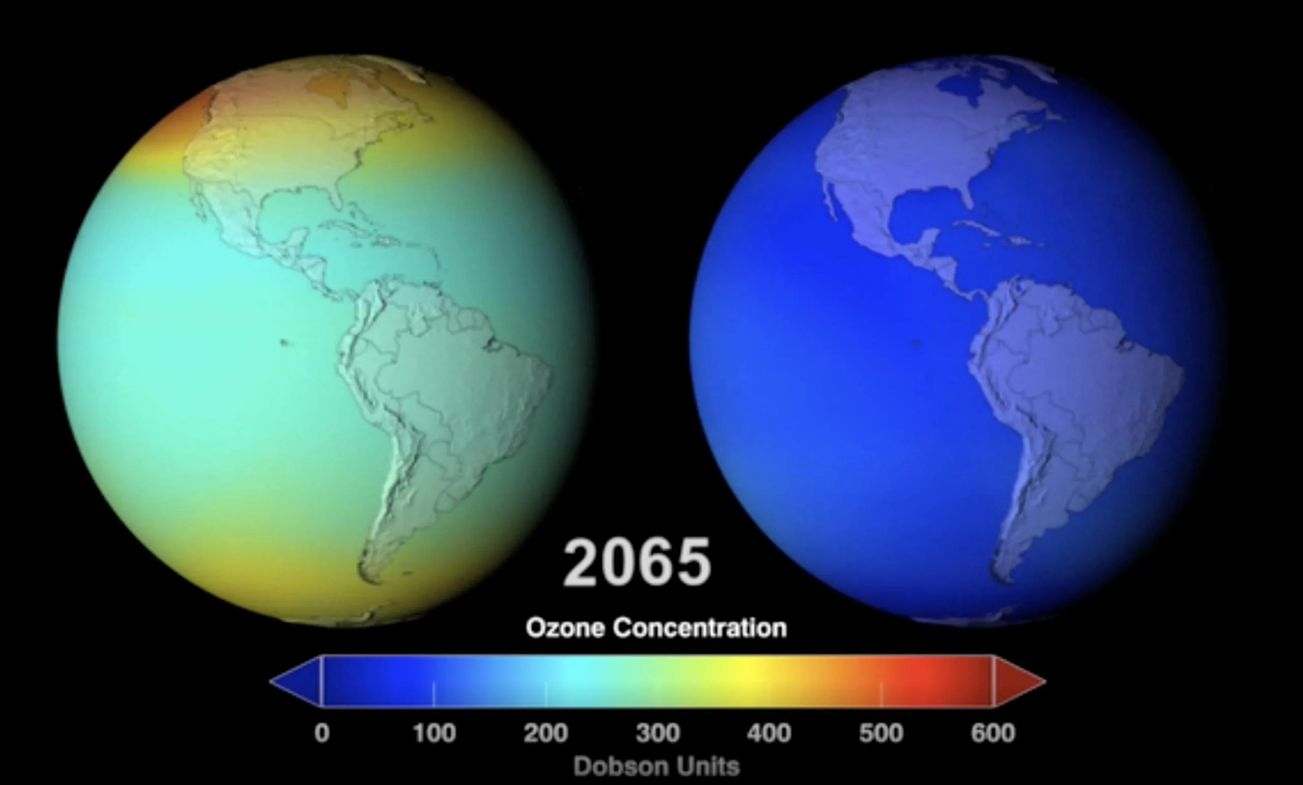 Concentración de ozono /  Unidades Dobson