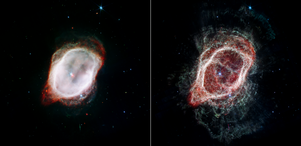 Webb indica que varias estrellas “revolvieron” la nebulosa del Anillo ...