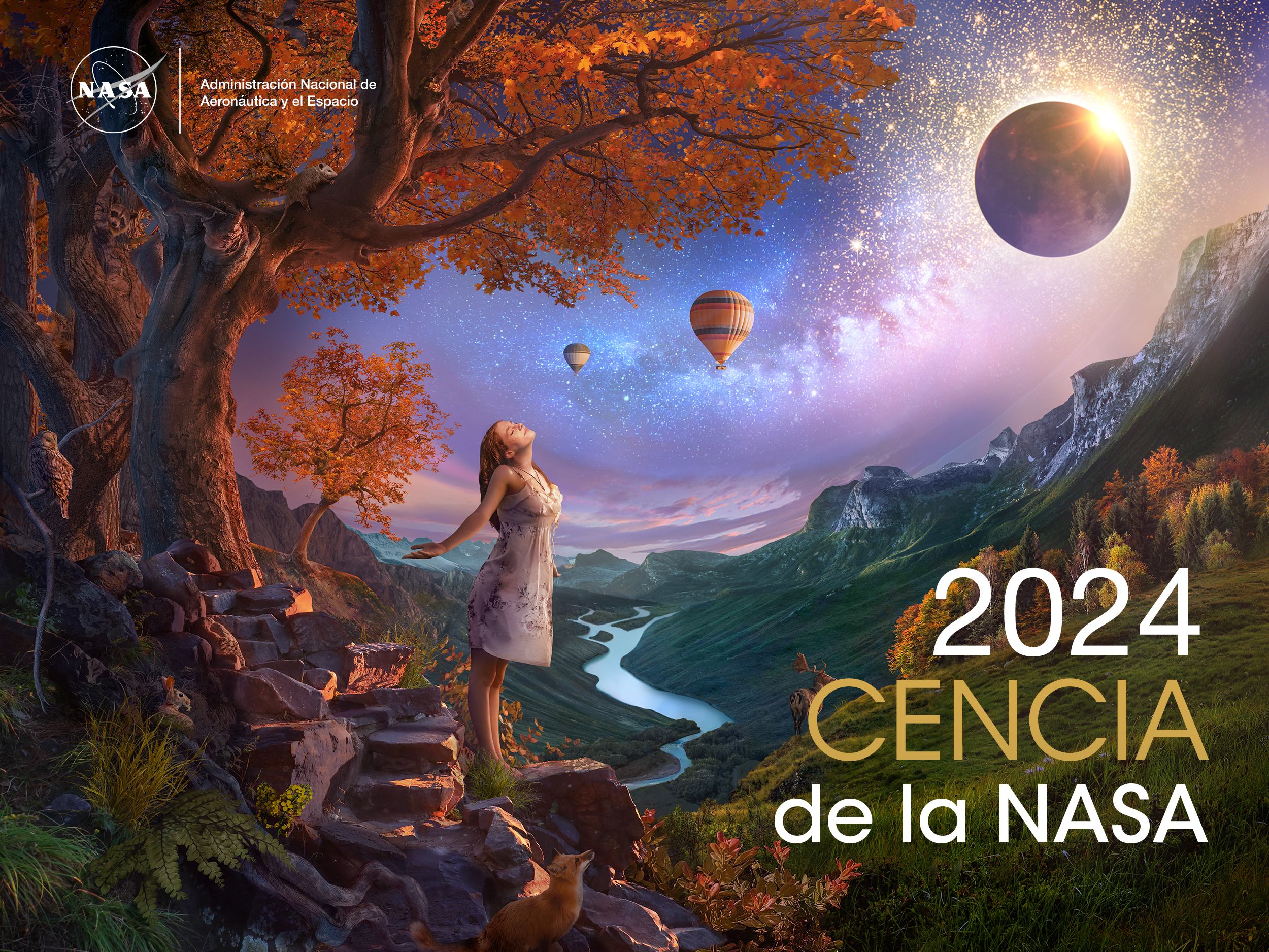 Calendario/Guía de planificación científica de la NASA para 2024.