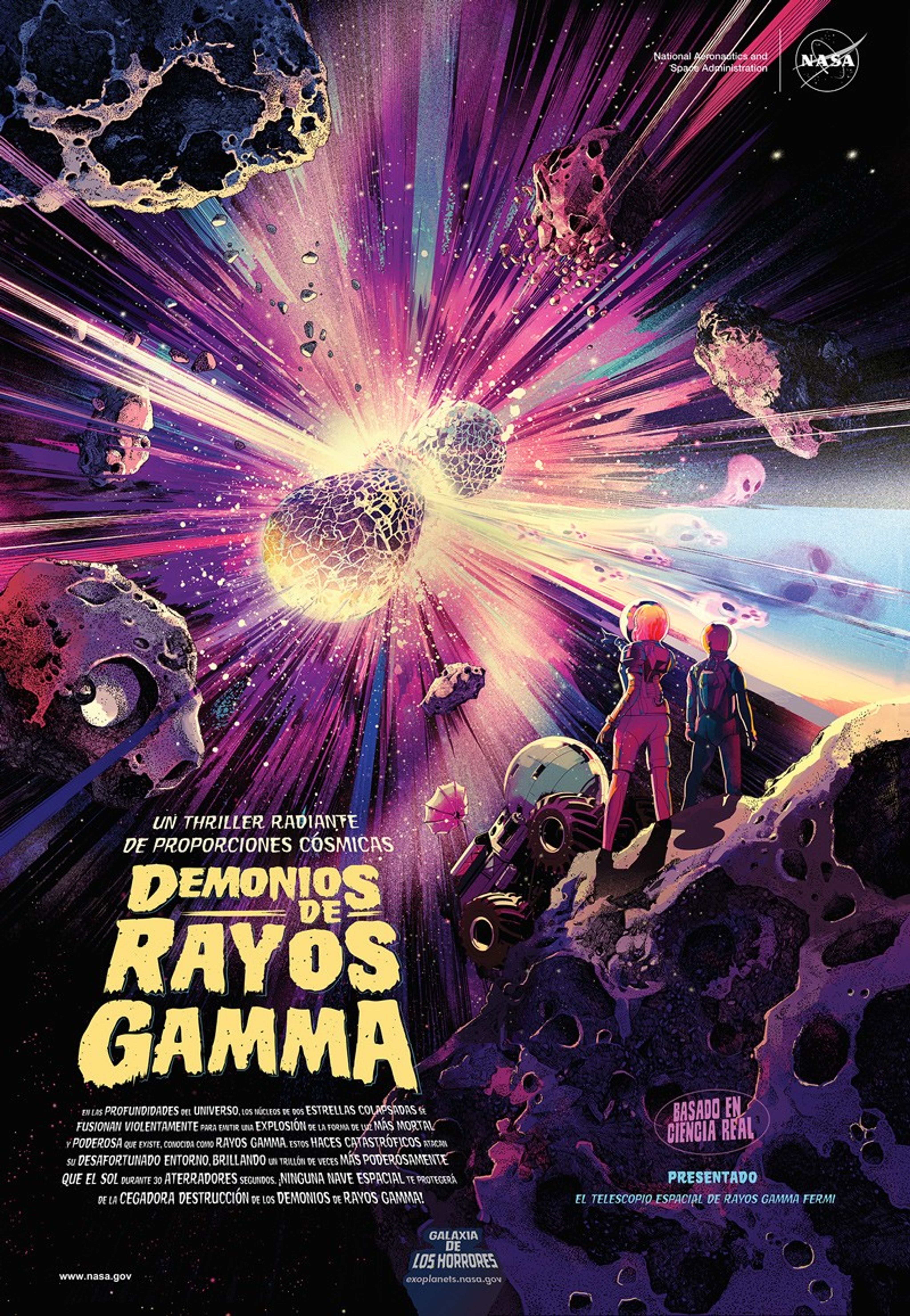 Póster de la Galaxia de los horrores - Demonios de Rayos Gamma